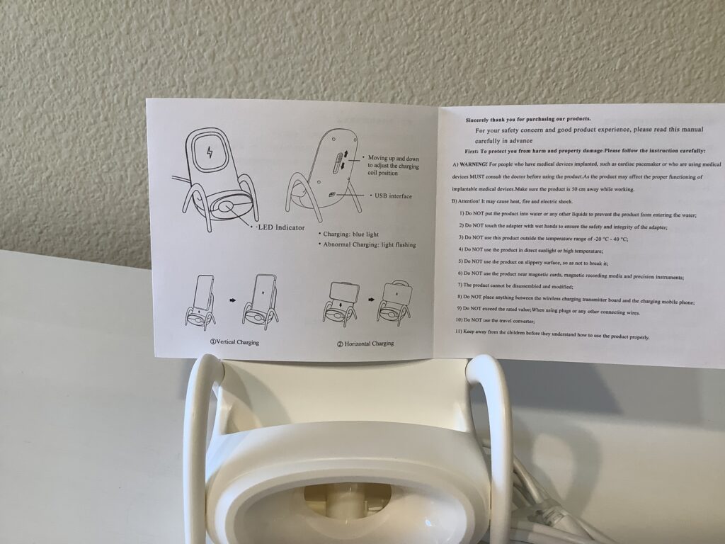 Mini Charger for iPhone and android. That can also decorate you bedroom.